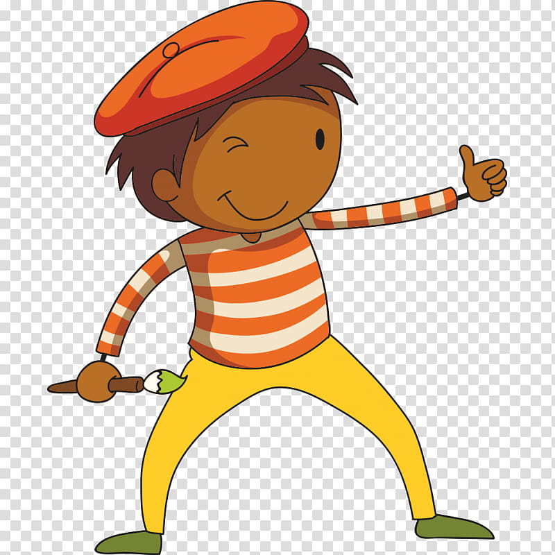 Boy, Painting, Artist, Paint Brushes, Cartoon, Male, Child, Line transparent background PNG clipart