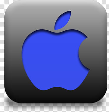 Dark Chicklet Social Icons, Apple transparent background PNG clipart
