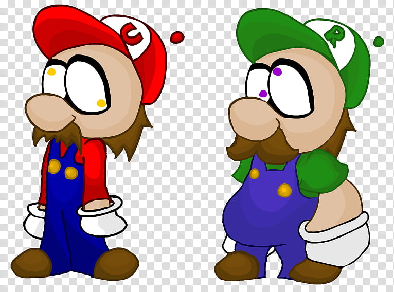 Teh Zoopuh Reeoh Brottas, Mario and Luigi illustration transparent background PNG clipart