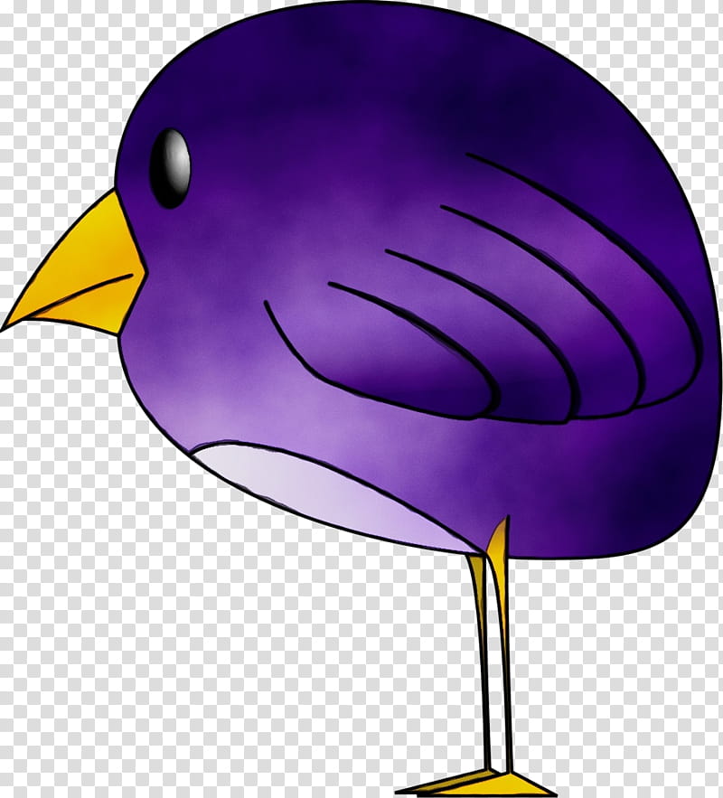 bird beak purple violet, Watercolor, Paint, Wet Ink transparent background PNG clipart