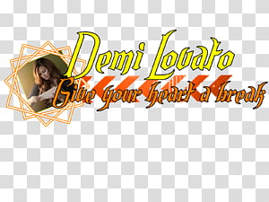 Demi Lovato Texto transparent background PNG clipart thumbnail