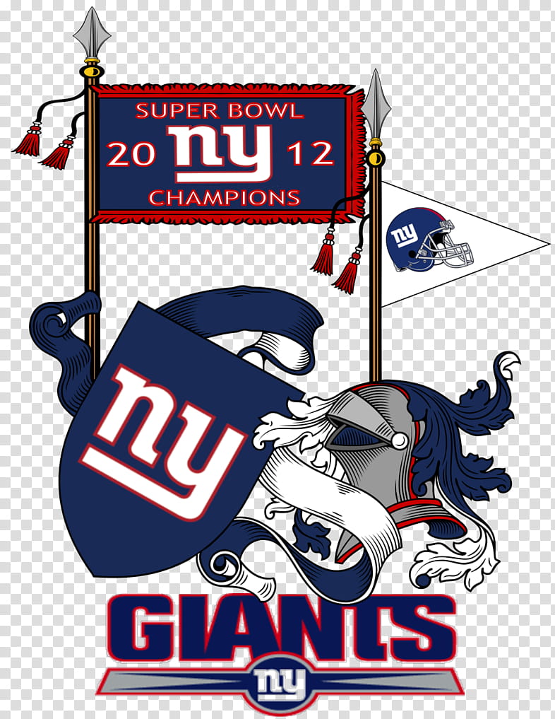 NY GIANTS SUPER BOWL  CoAs, Super Bowl  New York Champions New York Giants logo transparent background PNG clipart