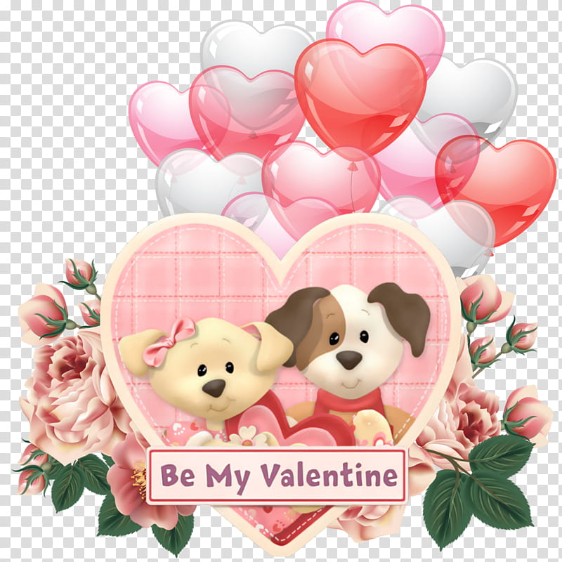 Saint Valentines Day, Heart, February 14, Love, My Funny Valentine, Romance, Pink, Puppy transparent background PNG clipart