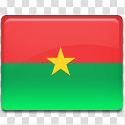 All in One Country Flag Icon, Burkina-Faso-Flag- transparent background PNG clipart