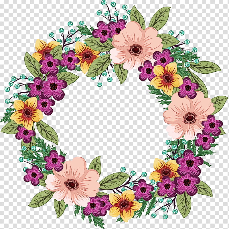 Spring Background Frame, Floral Design, Cut Flowers, Wreath, Flower Bouquet, Plants, Leaf, Spring transparent background PNG clipart