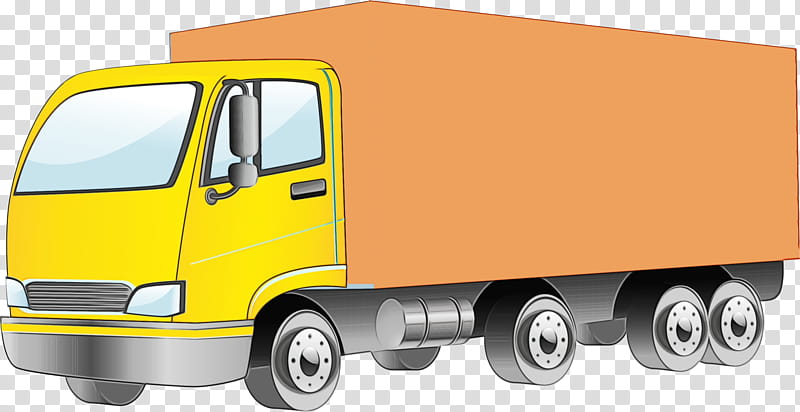Light, Watercolor, Paint, Wet Ink, Car, AB Volvo, Truck, Semitrailer Truck transparent background PNG clipart
