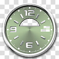 round gray and green watch gauge transparent background PNG clipart