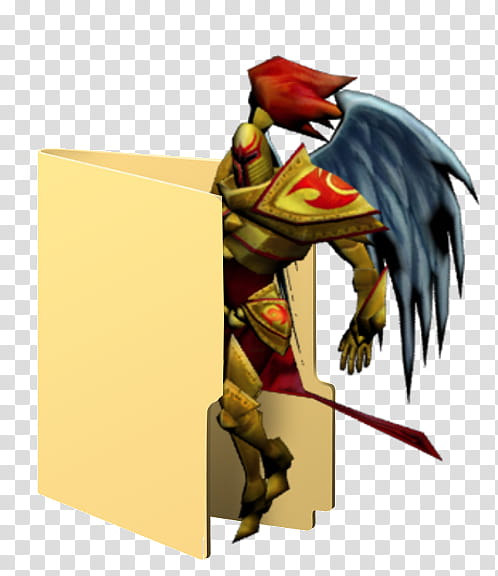 Kayle folder League of Legends, dark knight file folder transparent background PNG clipart