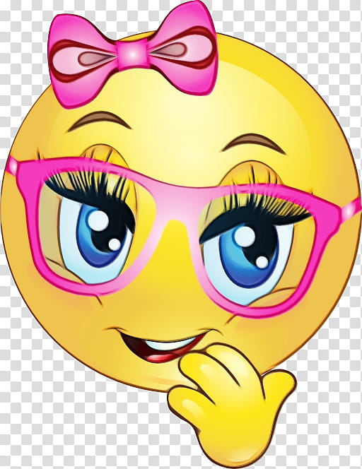 Smiley Face, Emoticon, Emoji, Girl, Girly Girl, Pile Of Poo Emoji, Eyewear, Cartoon transparent background PNG clipart