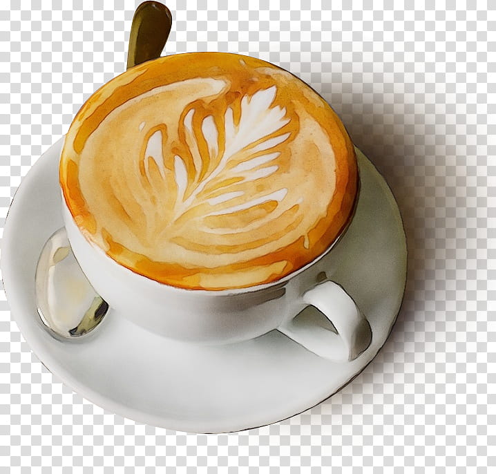 Coffee cup, Watercolor, Paint, Wet Ink, Flat White, Latte, Wiener Melange, Coffee Milk transparent background PNG clipart
