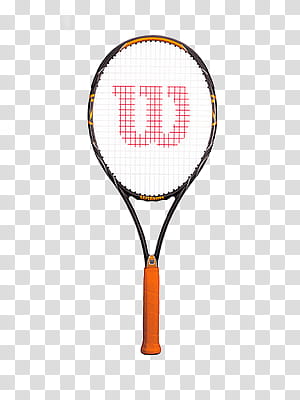 Raqueta de tenis, brown and black Wilson badminton racket transparent background PNG clipart