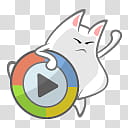 Iconos lindos , reproductor gatito, Windows Media Player logo transparent background PNG clipart