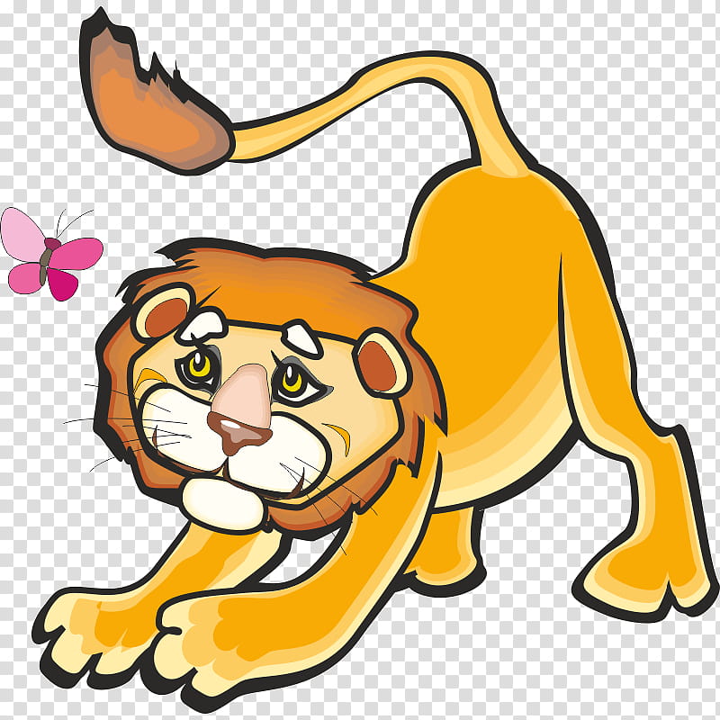 Lion King, Roar, Cartoon, Lion Taming, Yellow, Animal Figure, Tail, Pleased transparent background PNG clipart