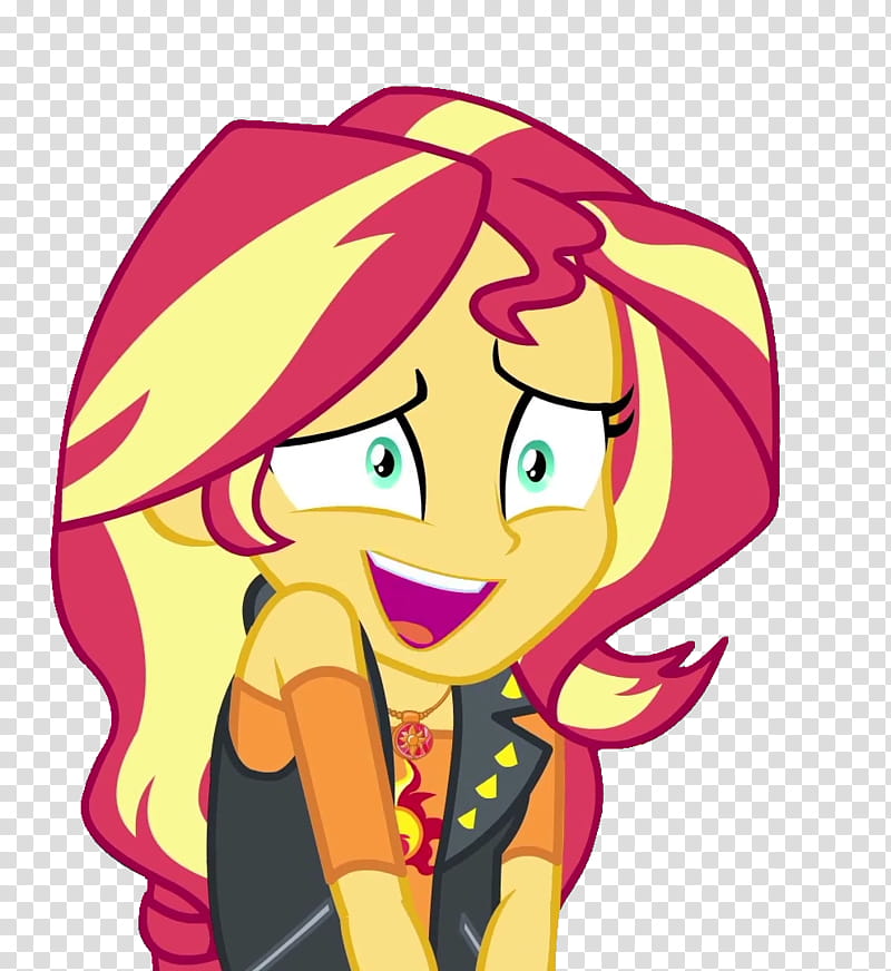 Sunset Shimmer MLP EQG n transparent background PNG clipart