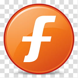 Facebook , white and orange f logo art transparent background PNG clipart