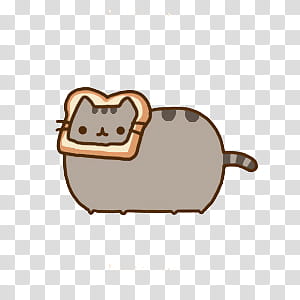 Pusheen cat, standing Pusheen wearing bread illustration transparent background PNG clipart