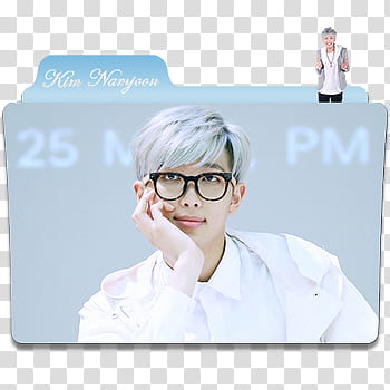 Kim Namjoon Folder icon transparent background PNG clipart