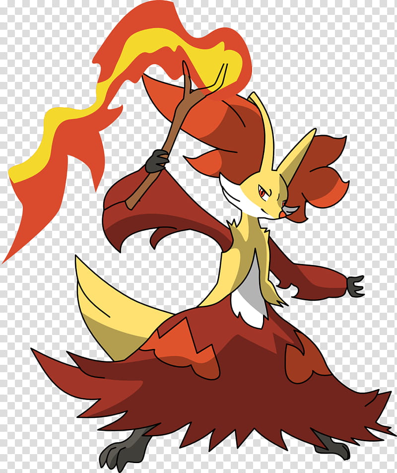 Delphox, Pokemon character illustration transparent background PNG clipart