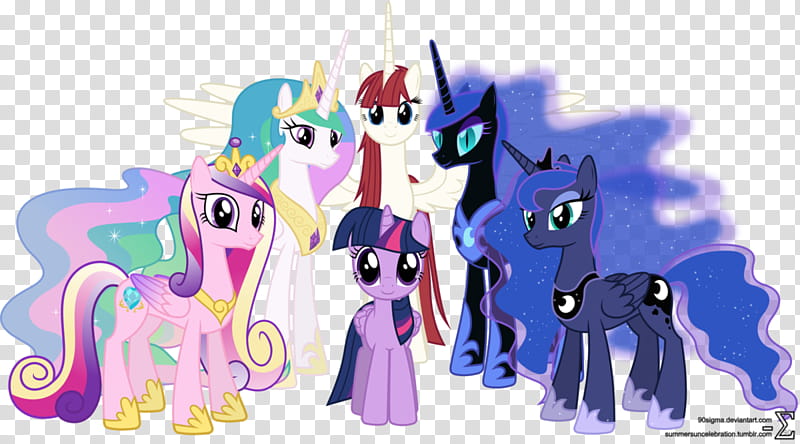 Alicorn Family (Mare Version), Little Pony transparent background PNG clipart