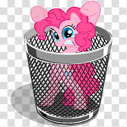All icons in mac and ico PC formats, Computer, pinkietrash, pink My Little Pony character transparent background PNG clipart