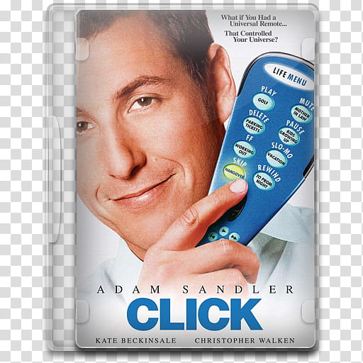 Movie Icon , Click, Click Adam Sandler case transparent background PNG clipart