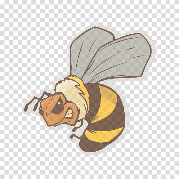 Bumblebee Cartoon Honeybee Insect Head Membranewinged Insect Yellow Pollinator