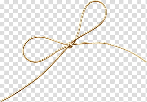 gold rope bow tied transparent background PNG clipart