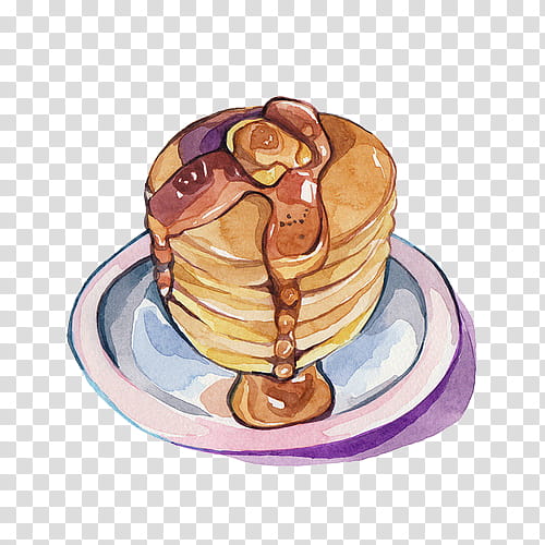 Overlays, pancake with syrup transparent background PNG clipart