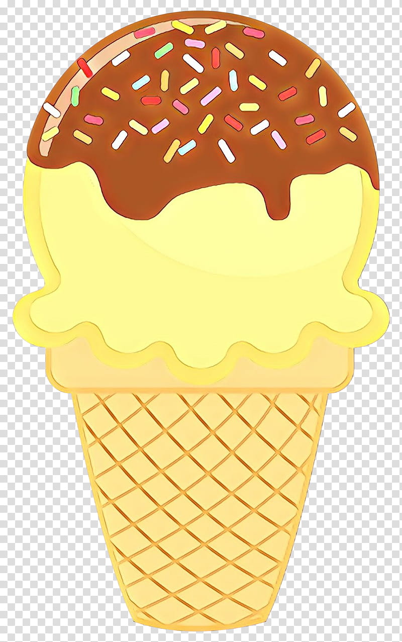 Ice Cream Cone, Ice Cream Cones, Sundae, Cupcake, Dessert, Vanilla Ice Cream, Ice Cream Parlor, Sprinkles transparent background PNG clipart
