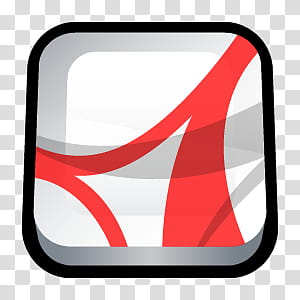D Cartoon Icons III, Adobe Acrobat Reader, Adobe Acrobat logo transparent background PNG clipart