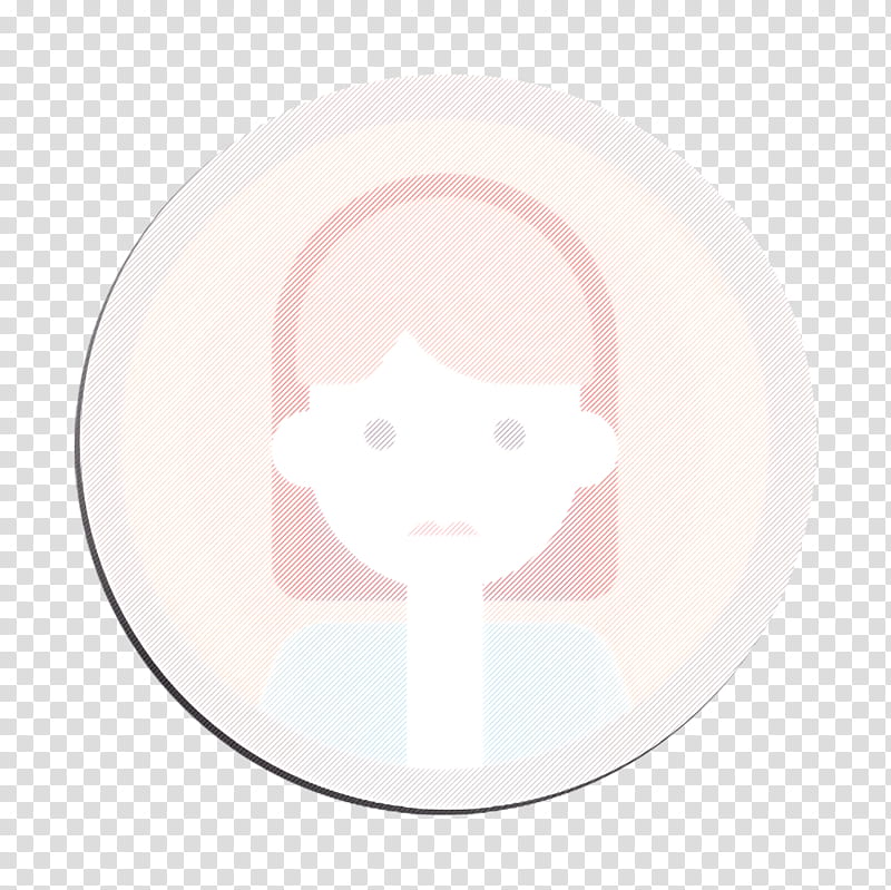 avatar icon female icon portrait icon, Woman Icon, Face, White, Head, Pink, Nose, Chin transparent background PNG clipart