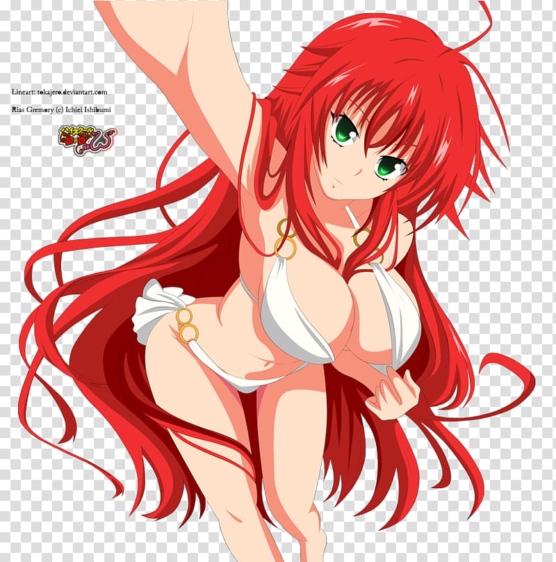 Rias Gremory, anime character illustration transparent background PNG clipart
