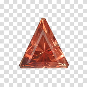 gem, triangle red gemstone transparent background PNG clipart