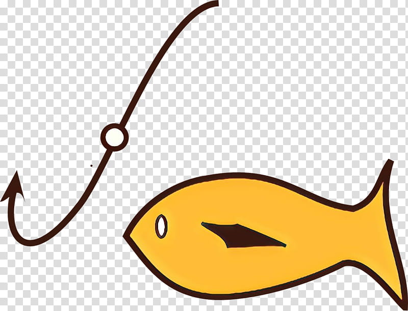 fish hook line fish fish, Cartoon transparent background PNG clipart