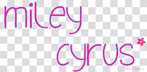 Texto De Miley Cyrus transparent background PNG clipart thumbnail