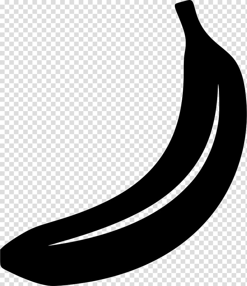 Banana Black And White, Food, Black M, Black And White
, Line, Crescent, Plant transparent background PNG clipart