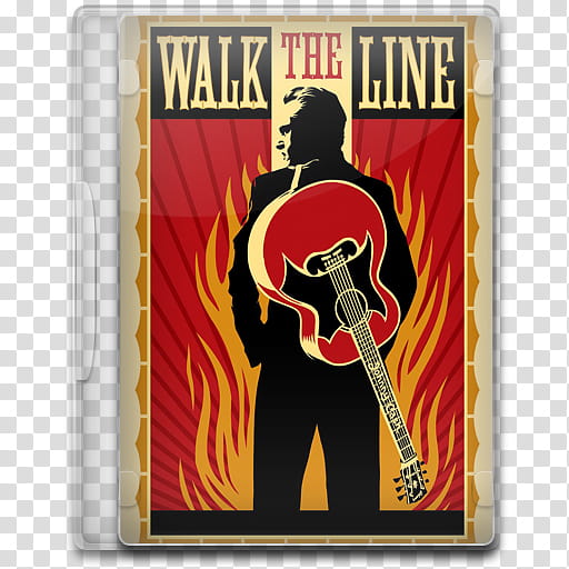 Movie Icon , Walk the Line, Walk the Line DVD case transparent background PNG clipart