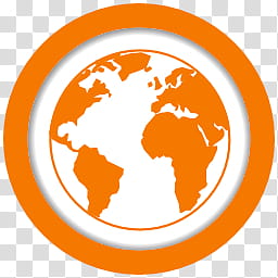 V I P Software, black and orange globe logo transparent background PNG clipart