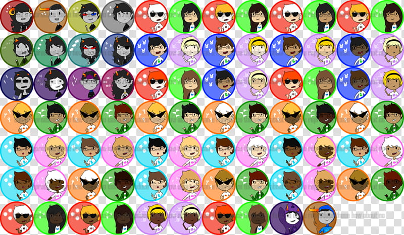 ALL HOMESTUCK STICKERS I&#;VE DONE SO FAR!! transparent background PNG clipart