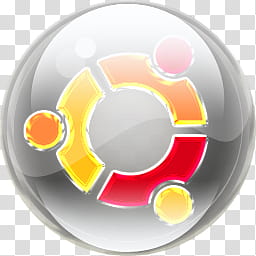 Orb Icon, ORB_ubuntu_, yellow and red logo transparent background PNG clipart