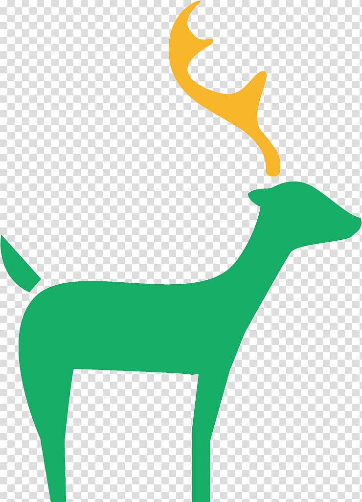 Reindeer Christmas Reindeer Christmas, Christmas , Green, Tail, Wildlife transparent background PNG clipart