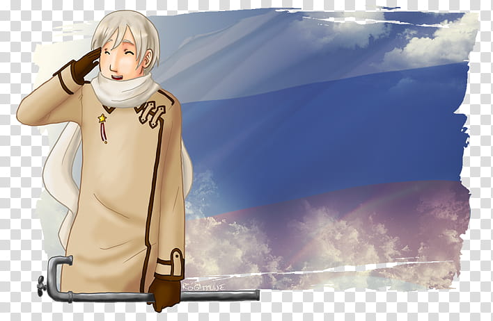 Hetalia: Russia-san, gray-haired male anime character transparent background PNG clipart