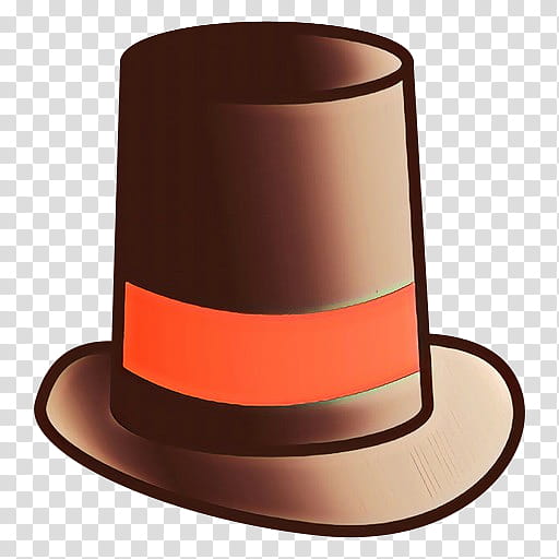 Hat, Cup, Orange, Brown, Cylinder, Costume Hat, Headgear, Costume Accessory transparent background PNG clipart