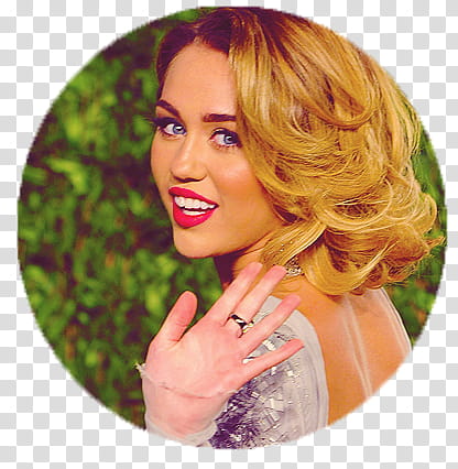 Botones Miley Cyrus Vanity fair party, Miley Cyrus wearing white top transparent background PNG clipart