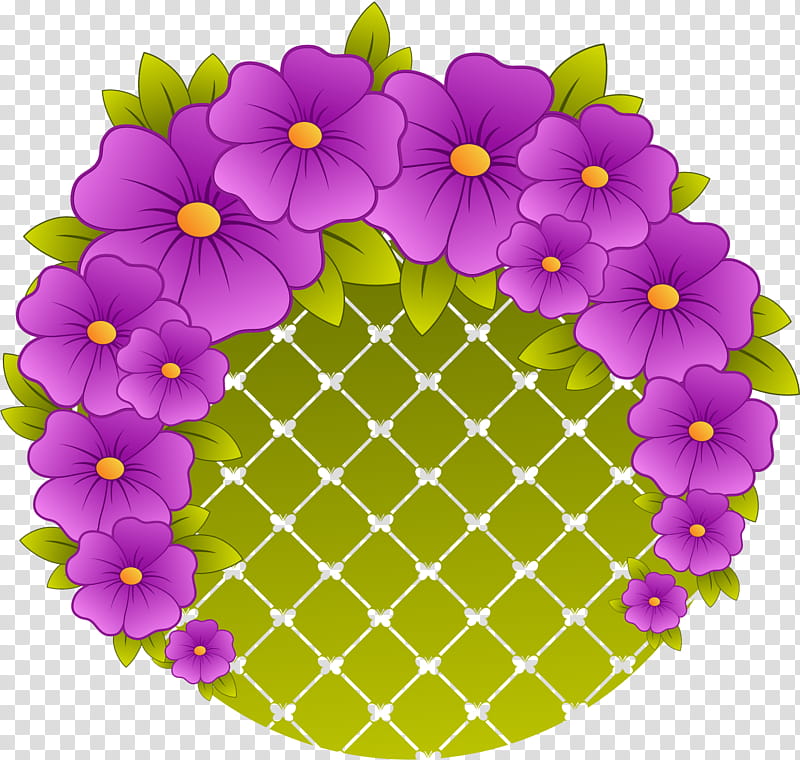 flower circle frame floral circle frame, Violet, Purple, Petal, Plant, Morning Glory, Herbaceous Plant, Wildflower transparent background PNG clipart