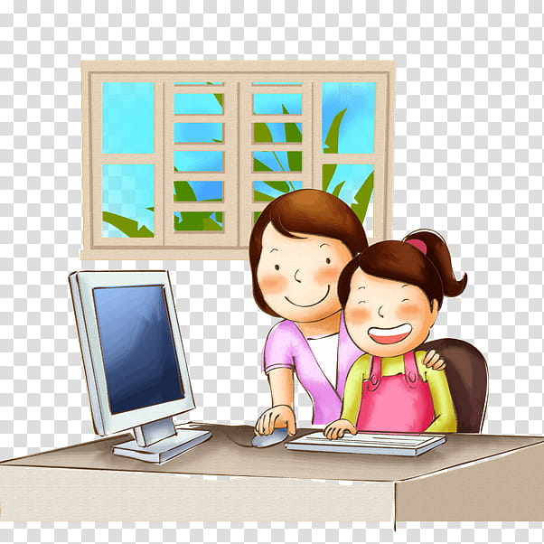 Child, Computer, Drawing, Laptop, Cartoon, Desktop Computer, Technology, Learning transparent background PNG clipart