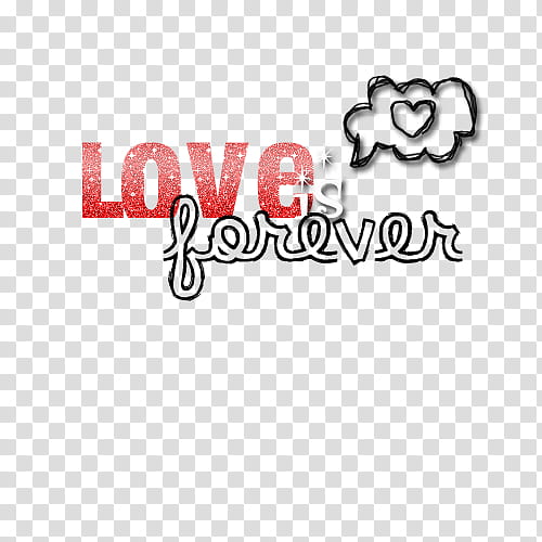 Super de recursos, red and black love's forever text illustration transparent background PNG clipart