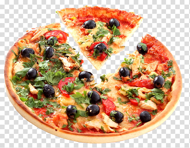 pizza with olive fruits transparent background PNG clipart