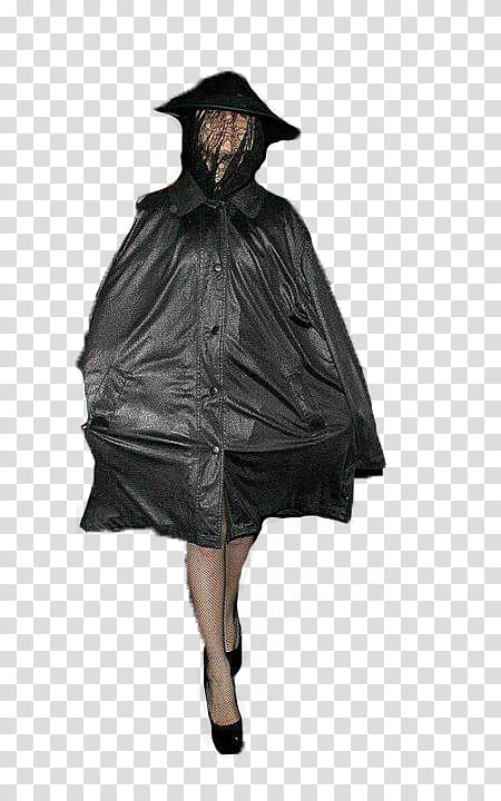 Lady Gaga , person wearing black raincoat close-up graphy transparent background PNG clipart