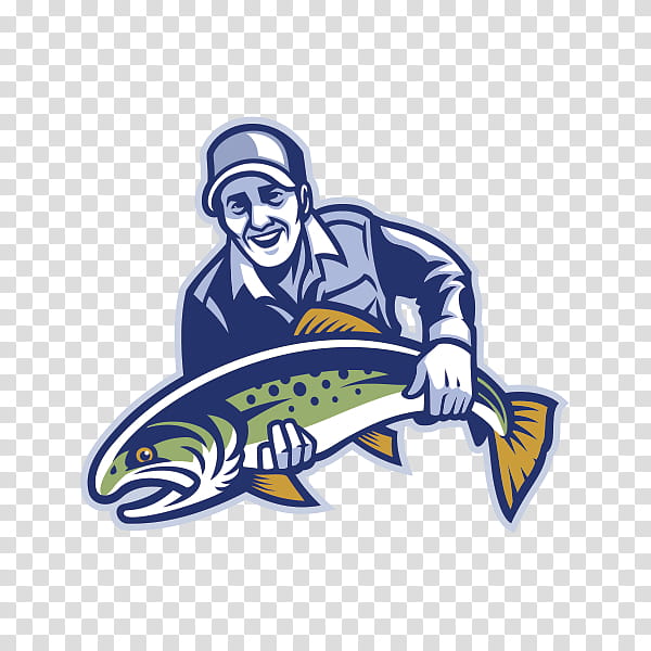 Rod And Reel Clipart Hd PNG, Fishing Of Rainbow Trout On Rod With